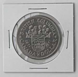 Moneda de un dólar Canadá 1971 Columbia Británica circulación desconocida - Imagen 1 de 2