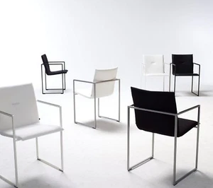 Arco NL Stuhl Frame XL Hochglanz Chrom / Stoff: PG 1 - Bild 1 von 4