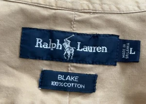 Polo Ralph Lauren Blake Button Down Shirt Mens Large Mustard Yellow - Picture 1 of 3