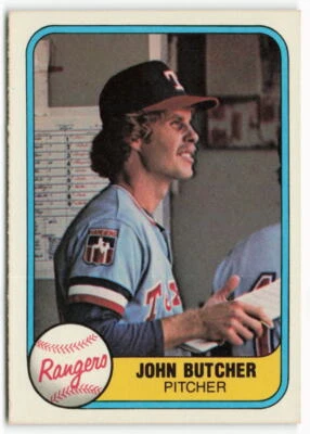 1981 John Butcher Fleer Rookie - Texas Rangers - Image 1 of 2