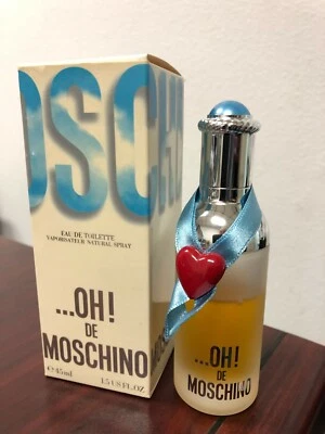 OH! DE MOSCHINO por MOSCHINO 1,5 FL oz / 45 ML EDT spray bajo relleno como en las fotos Foto 1 de 3