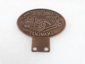 BRASS RADIATOR GRILL BADGE EMBLEM MONOGRAM FITS VINTAGE SOUTH EAST CENTRE TOGMOG - Picture 1 of 9