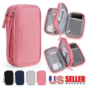 Travel Cable Bag Organizer Charger Storage Electronic USB Case Cord Accessories - Picture 1 of 14