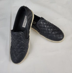Steve Madden Women’s Ecentrcq Quilted Slip On Sneakers Black Shoes Size 6.5 - Picture 1 of 13