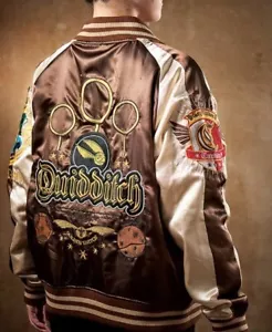 RARE NEW Sukajan Jacket size L(US M) Harry Potter Quidditch-themed Satin Unisex - Bild 1 von 10