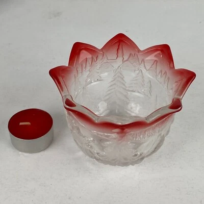 Candelabro Mikasa Christmas Story Berry 3,25 pulgadas acogedor pintoresco árboles artístico Foto 1 de 4