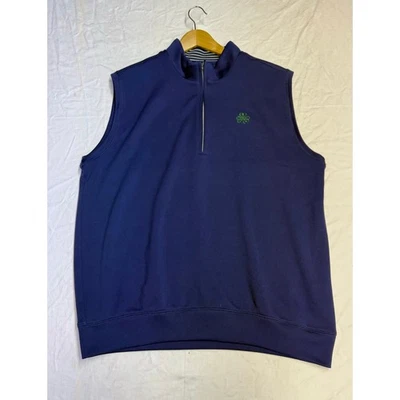 Donald Ross  Golf Vest Mens XL 1/4 Zipper navy blue golf performance  - Image 1 of 4