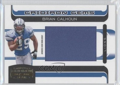 2006 Donruss Gridiron Gear Rookie Gems Jumbo /150 Brian Calhoun #201 RC - Image 1 of 2