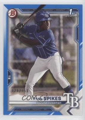 2021 Bowman Draft Blue 126/150 Ryan Spikes #BD-63 0ne7 - Image 1 of 3