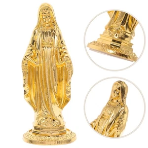  Statua Dorata della Vergine Maria Natale Mariana Cattolica Scultura - Foto 1 di 12