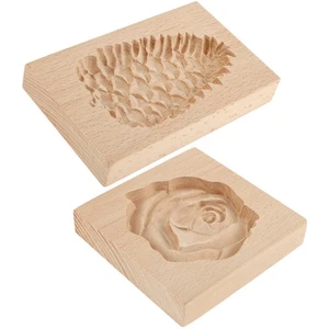 Cookie Stamps Beech Cookie Press Mold Red Rose Cookie Cutter Pinecone stGmb - Picture 1 of 22