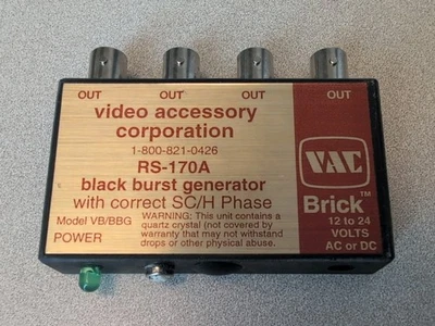 VAC Black Burst Generator W Correct SC/H Phase RS-170-A Model VB/BBG - Image 1 of 4