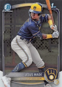 Jesus Made Milwaukee Brewers 2025 Bowman Cromo 1° Bowman #BCP-50 - Foto 1 di 2