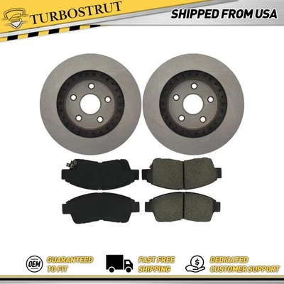 Front Centric New Brake Pads and Rotors Kit For 1996-2000 Toyota RAV4 - Image 1 of 4