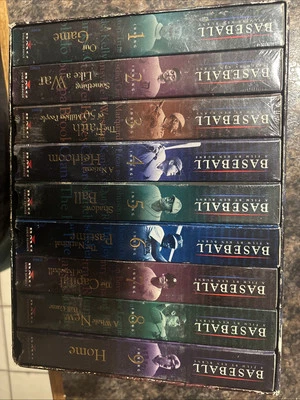 Baseball A Film by Ken Burns 9 Inning Boxed Set VHS 1994 9 Tapes New Sealed - Image 1 of 4