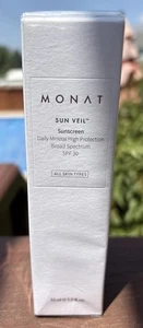 Monat Sonnenschleier Gesichts-Sonnencreme LSF 30 hoher Schutz mineralisch alle Hauttypen - Bild 1 von 5