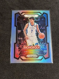 2023-24 Panini Prizm - Monopoly Chet Holmgren #62 Silver Prizm /199 Thunder - Bild 1 von 2