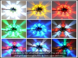 8 LED Luz Chaser Beacon Secuenciador Redondo Desplazamiento Estroboscópico - LED de 10 mm - Imagen 1 de 12