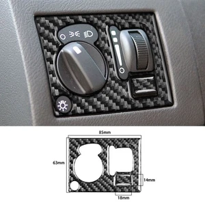 For Chrysler 300 2008-2010 Real Carbon Fiber Headlight Switch Control Frame Trim - Picture 1 of 9