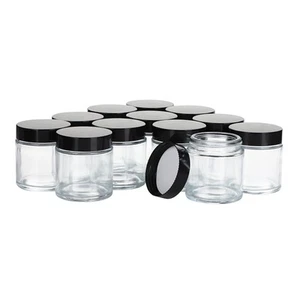 4OZ Glass Jars with Lids, Hoa Kinh Small Glass Jars, 12 Pack Empty Round Cann... - Picture 1 of 8