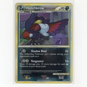 Pokémon TCG Honchkrow 16/90 HGSS Undaunted Reverse Holo carta rara EN-MP 2010 - Foto 1 di 3