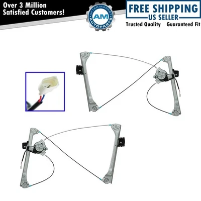 Juego de pares de reguladores y motores de ventana eléctrica para BMW M3 323CI 325CI 328CI 330CI Foto 1 de 3