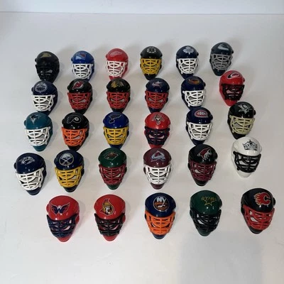 Franklin НХЛ мини вратарь маски лот хоккей шлемы 29 команд все уникальные 2" - Изображение 1 из 4