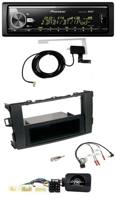 Pioneer Bluetooth DAB USB Lenkrad Autoradio für Toyota Auris 2007-2011 schwarz - Bild 1 von 4