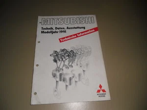 Información Técnica Mitsubishi Datos Técnicos 1991 - Imagen 1 de 1