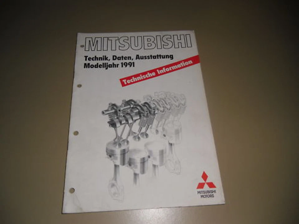 Información Técnica Mitsubishi Datos Técnicos 1991 - Imagen 1 de 1
