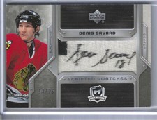 Denis Savard 2006-07 The Cup Scripted Swatches 13/25 Chicago Blackhawks