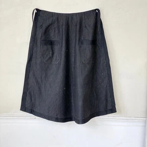 Black and White Pinstripe Apron Vintage 1940s Workwear Work Wear French Histori - Picture 1 of 6