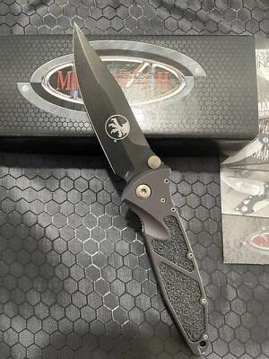 Microtech Socom Elite — черные алюминиевые весы с 4-дюймовым лезвием DLC M390.  05/2018 - Изображение 1 из 4