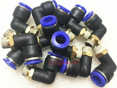 Conector de montaje en L de válvula de aire 1/8 de 10 piezas 8 mm para cambiador de neumáticos Hunter Triumph Coats Foto 1 de 4