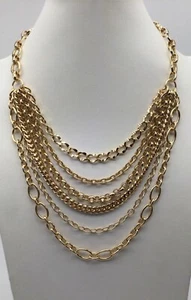 Collana multi catena oro Chico's nuova con etichetta - Foto 1 di 3