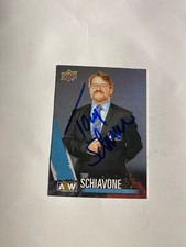 AEW TONY SCHIAVONE Signed Card Dynamite Rampage