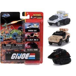Jada Toys Nano Hollywood Rides GI Joe NV18 Set Of 3 Die-cast Vehicles NEW - Picture 1 of 4