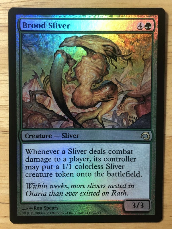 FOIL Brood Sliver English FOIL Premium Deck Series: Slivers mtg NM - Image 1 of 1