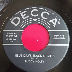 Buddy Holly – Love Me / Blue Days-Black Nights (Decca 9-29854) - Foto 1 di 4