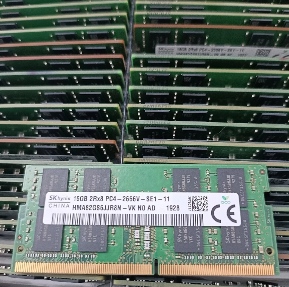 SK hynix 16GB DDR4 2666 PC4-21300 260pin HMA82GS6JJR8N-VK Laptop SO-DIMM RAM - Image 1 of 1