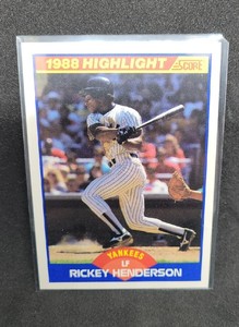 1989 Score #657 Rickey Henderson New York Yankees HOF