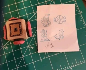 Estampillas en cubo de Dianna Marcum #3 raras de ángel, caramelo, acebo, pingüino B1 - Imagen 1 de 5
