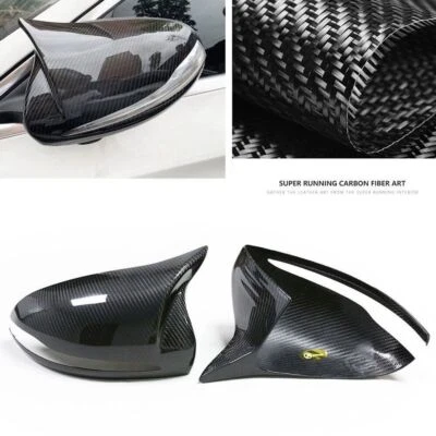 For Mercedes Benz W205 C43 C63GLC Carbon Fiber Side Mirror Cover Cap Cover Caps - Изображение 1 из 4