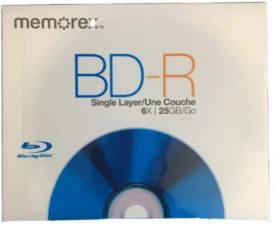 Bllu Ray Memorex 25GB BD-R Single Later Blu Ray Disc 6X - Image 1 of 3