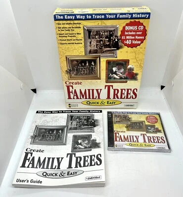 New Create Family Trees Quick & Easy CD-ROM - Image 1 of 4