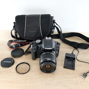 Canon EOS 500D 15.1MP CCD DSLR Beginner Kit & EF-S & 18-55mm - Tested & Working - Picture 1 of 11