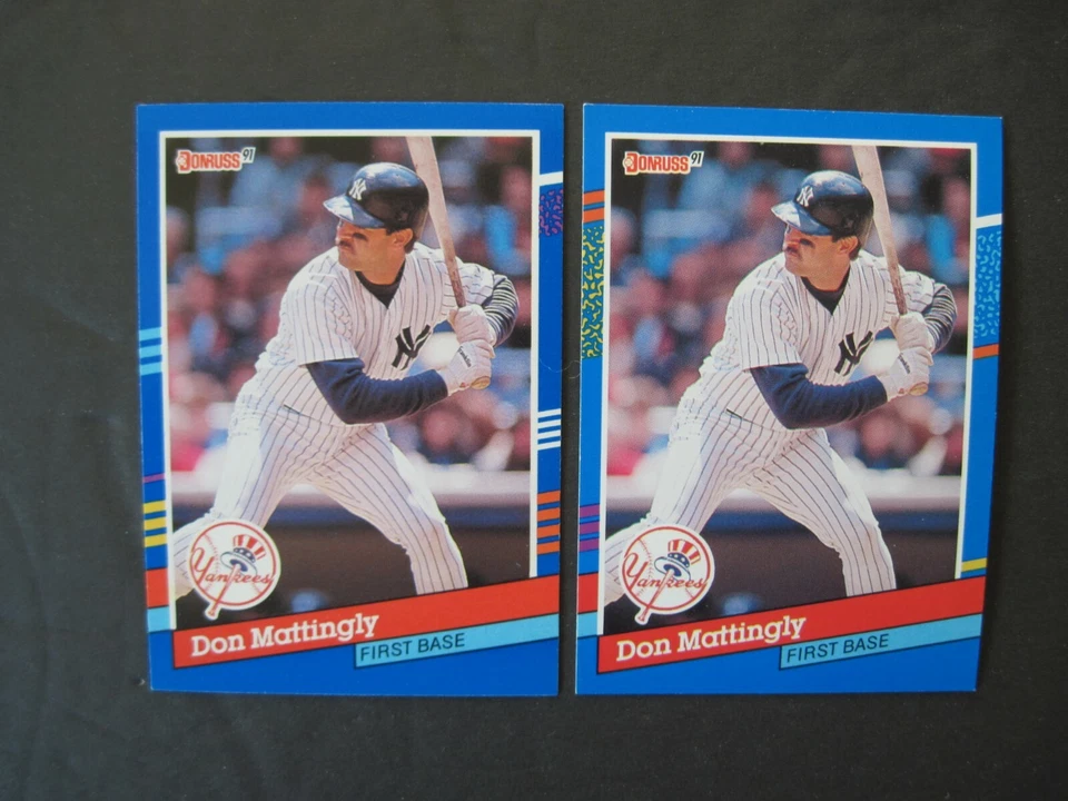 YANKEES ERROR CARDS Border & Text Variations Your pick Singles 1988 1991 Donruss - Image 1 of 1