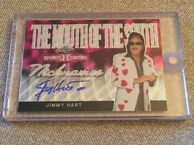 JIMMY HART 2018 Leaf Metal Sports Heroes NICKNAMES Autograph #5/5 Wrestling HOF - Image 1 of 4