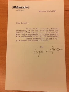 Lettera firmata da Ezio Cesarini - Picture 1 of 1