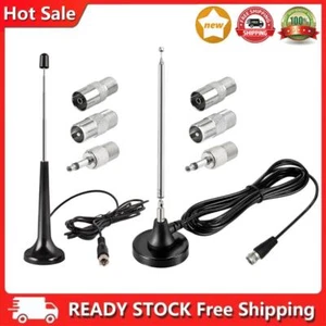 Hohe Gewinne FM Teleskop -Antennen 75 Ohm Dab FM -Antennen mit 3 Adapter DE - Zdjęcie 1 z 14